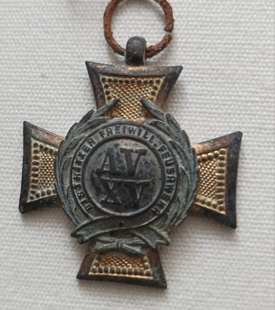 Bistritzer frewill. feuerwehr badge 1877-1902